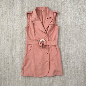 3 for $6 Miss Ka Double Breasted Long Stretch Vest P